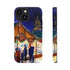 Shopping at the Christmas Market - Impact Resistant Phone Case iPhone 13 Mini Matte
